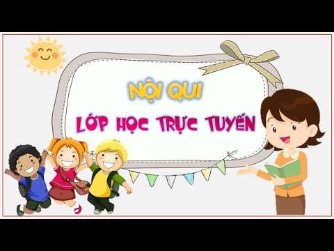 Mẫu power point nội quy lớp học trực tuyến mẫu hình ảnh nội quy học online