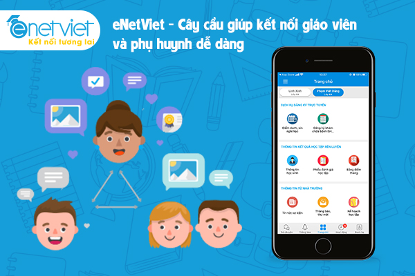 eNetViet - Công cụ đắc lực giúp kết nối dễ dàng giữa Nhà trường và Phụ huynh