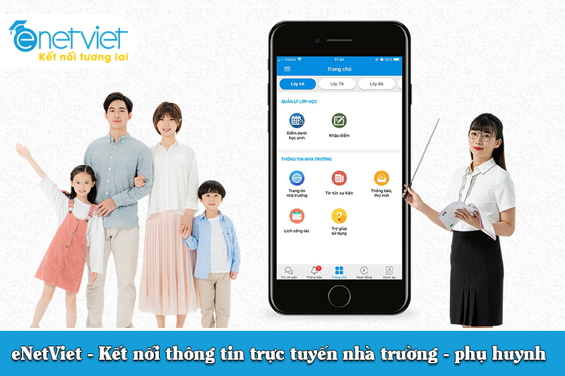 eNetViet - Ứng dụng kết nối thông tin trực tuyến giữa gia đình và nhà trường
